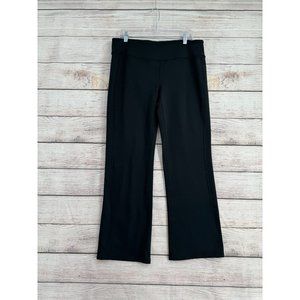 Athleta Kick Booty Tech Stretch Fleece Lined Yoga Fitness Pants Size XL Black